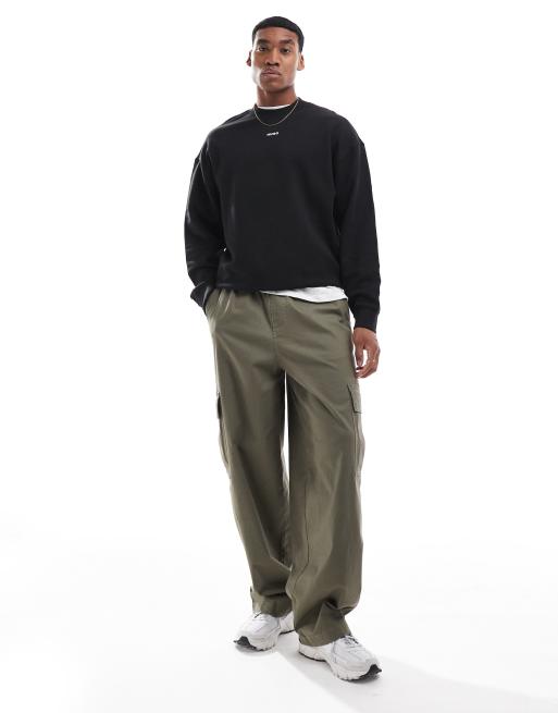 HUGO Red dapocrew sweatshirt in black, 3 of 4