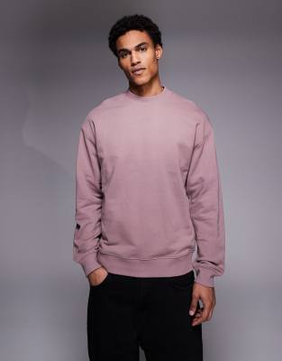 Dapocrew - Sweatshirt in Hellbraun-Rot Rot XL