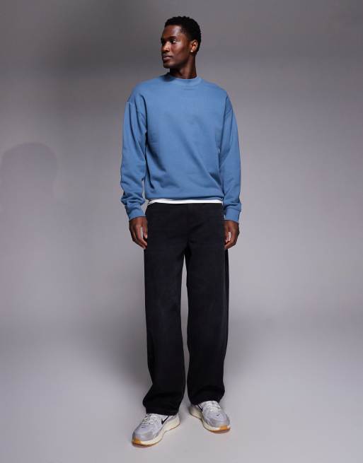 HUGO Dapocrew Relaxed Fit Sweatshirt Black | Mainline Menswear X