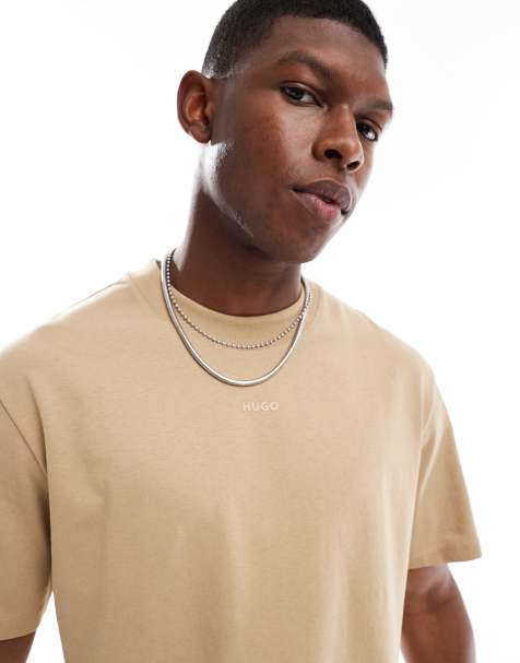 Hugo Red Dapolino t-shirt in beige