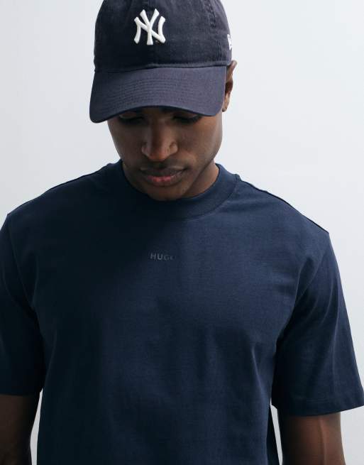 HUGO Red – Dapolino – Locker geschnittenes T-Shirt in Marineblau, 4 von 5