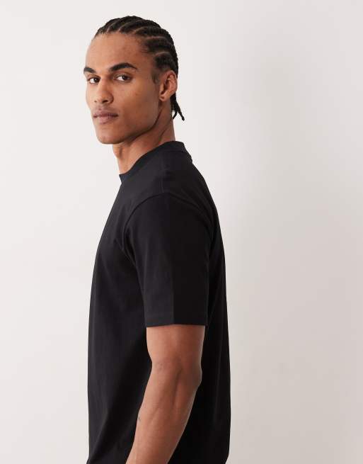 HUGO Red – Dapolino – Locker geschnittenes T-Shirt in Schwarz, 4 von 5