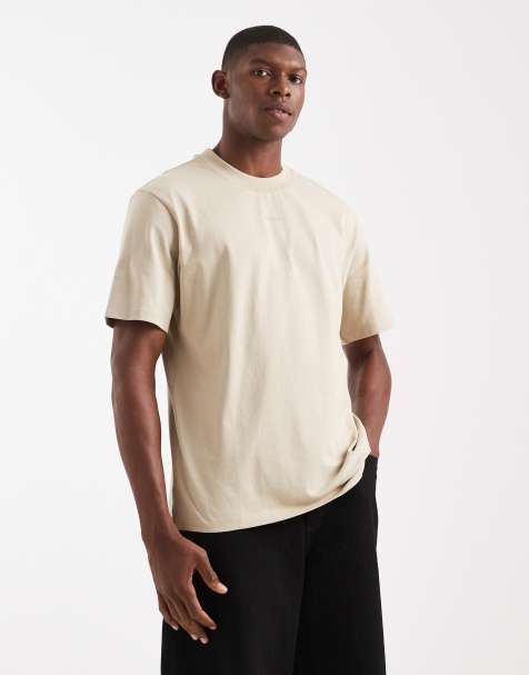 HUGO Red dapolino relaxed fit t-shirt in beige