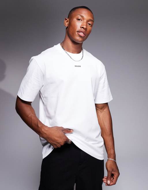 HUGO Red dapolino relaxed fit t-shirt in white ASOS