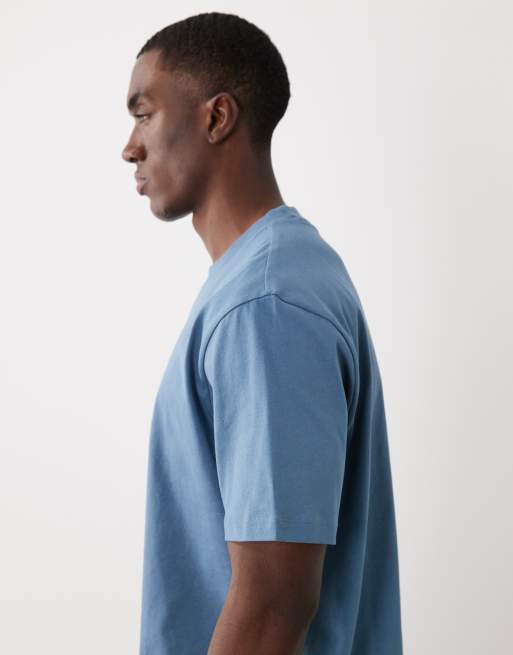 HUGO Red - Dapolino - T-shirt décontracté - Bleu, 4 de 5