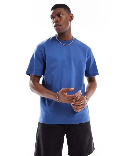 HUGO Red - Dapolino - T-shirt in blauw - view 1