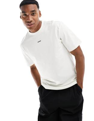 Hugo Red HUGO RED Dapolino tonal logo t-shirt in white