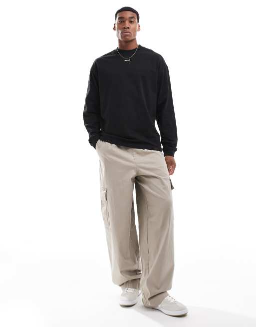 HUGO Red Daposo long sleeve t-shirt in black, 4 of 4