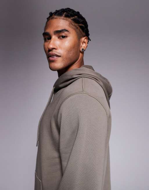 HUGO Red - Daratschi - Hoodie met logo middenvoor in middengrijs, deel van co-ord set, 4 van 5