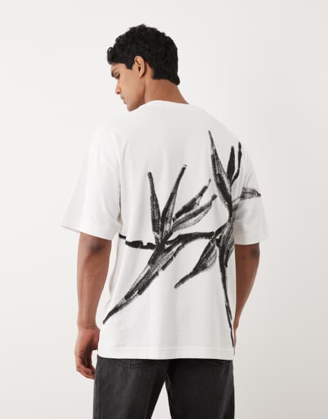 HUGO Red – Dariso – Biały T-shirt oversize - view 1