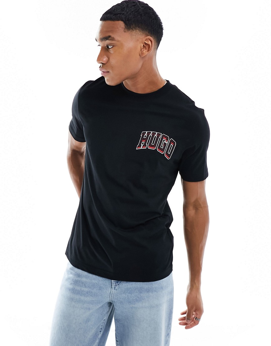 HUGO RED Dasko logo t-shirt in black