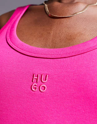 Hugo Red Datamia Tonal Logo Tank Top