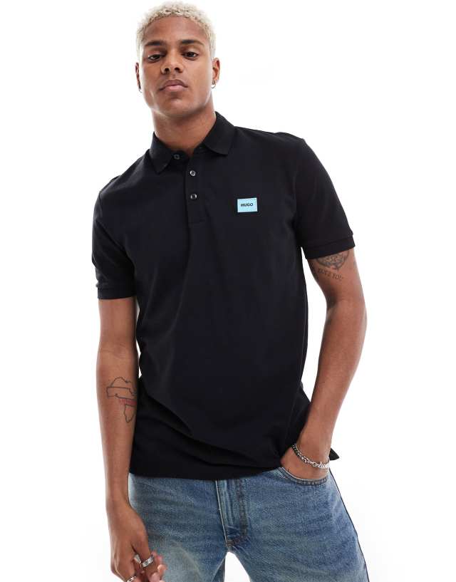 Hugo Red - dereso polo shirt in black