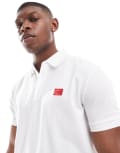 [Hugo Red] HUGO RED Dereso polo shirt in white 2XL White