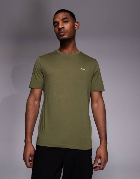 HUGO Red - Dero - Lysegrøn T-shirt med tone-i-tone-logo - view 1