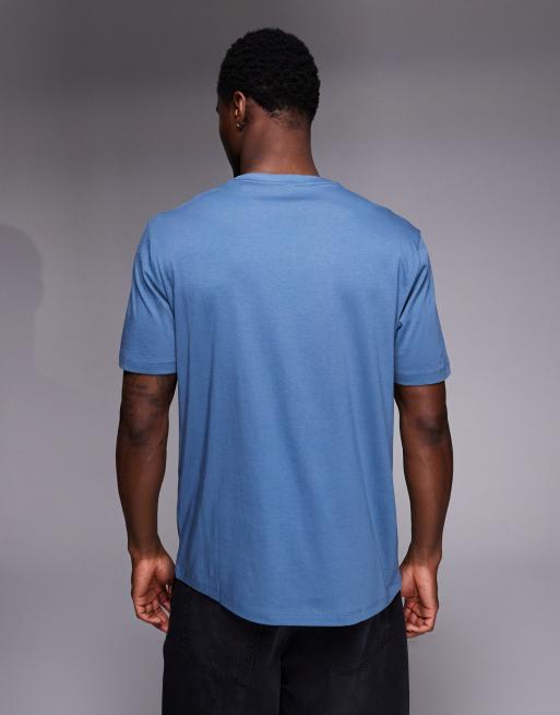 HUGO Red - Dero - T-shirt à logo ton sur ton - Bleu moyen clair, 3 de 5