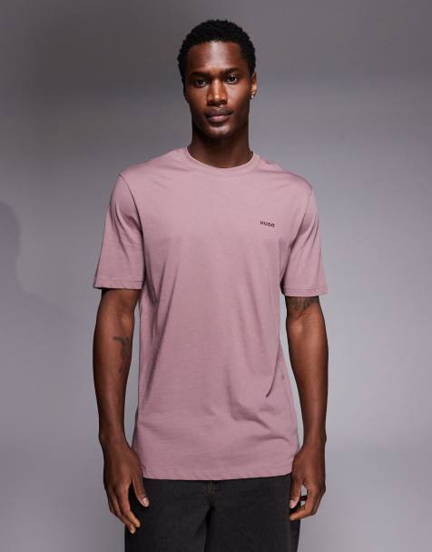 HUGO Red - Dero - T-shirt à logo ton sur ton - Marron clair - view 1