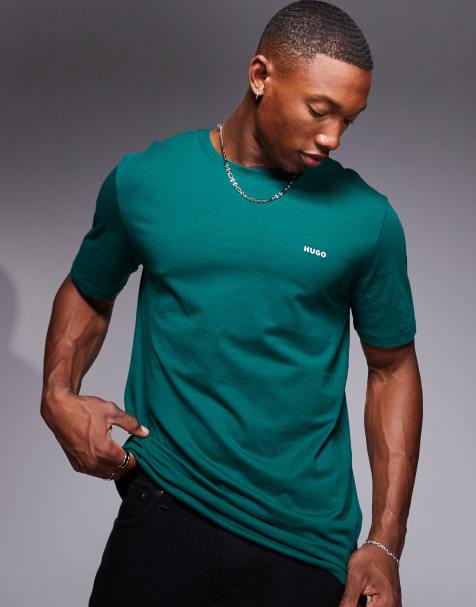 HUGO Red dero t-shirt in forest green - view 1