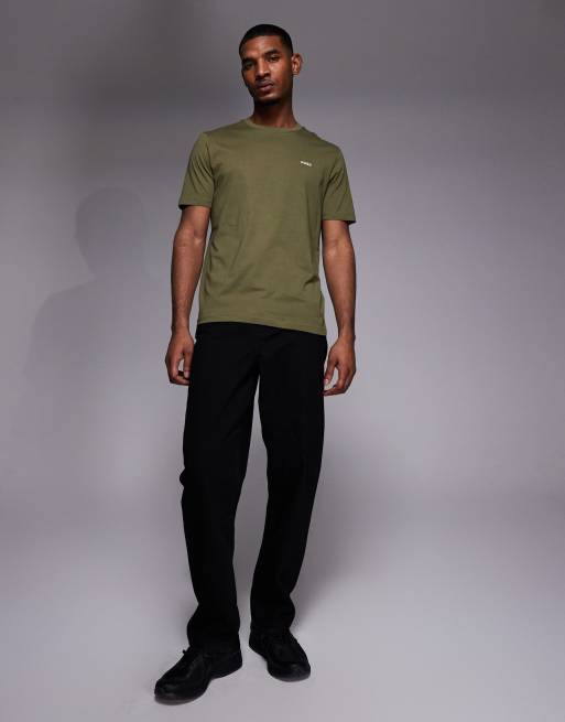 HUGO Red - Dero - T-shirt met logo in dezelfde tint in lichtgroen, 2 van 5