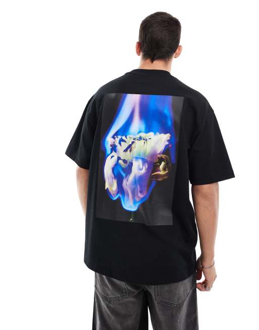 HUGO Red - Dflofire - Sort T-shirt
