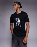 [Hugo Red] HUGO RED Didug dog logo print t-shirt in black S black