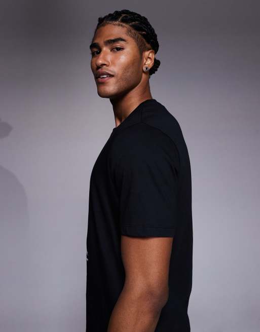 HUGO RED Didug dog logo print t-shirt in black, 4 of 5