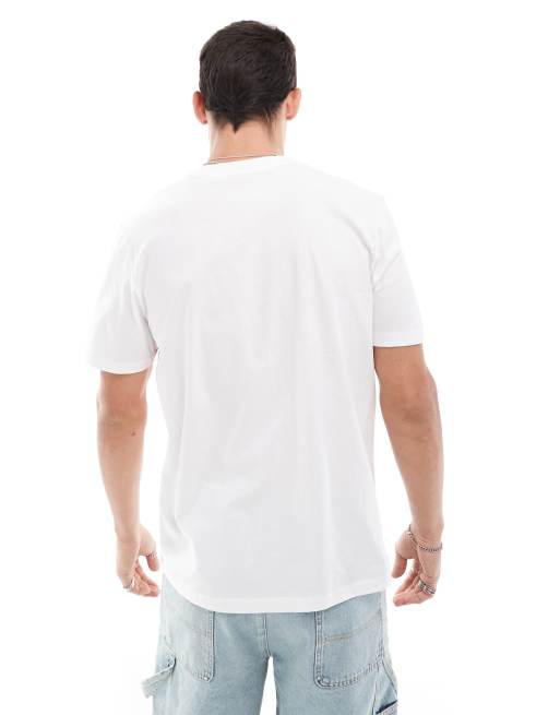 HUGO Red – Dikobra – T-Shirt in Weiß mit auffälligem Tiermotiv in Rot, 3 von 4