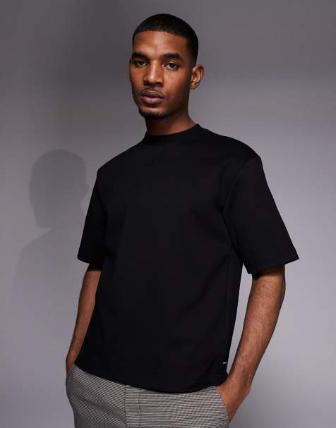 HUGO Red dineotee chest logo relaxed fit t-shirt in black