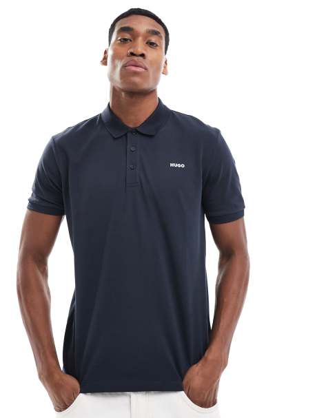 HUGO Red - Donos - Polo - Bleu foncé - view 1