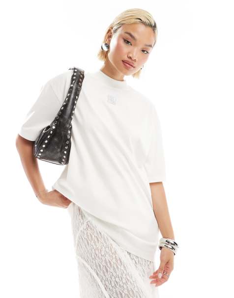 HUGO Red – Driselina – Vit t-shirt i oversize - view 1