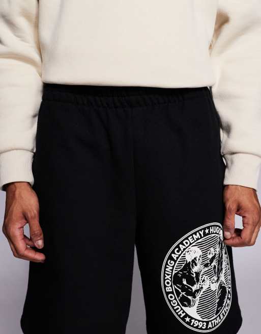 Hugo Red Dubox shorts in black, 4 of 5