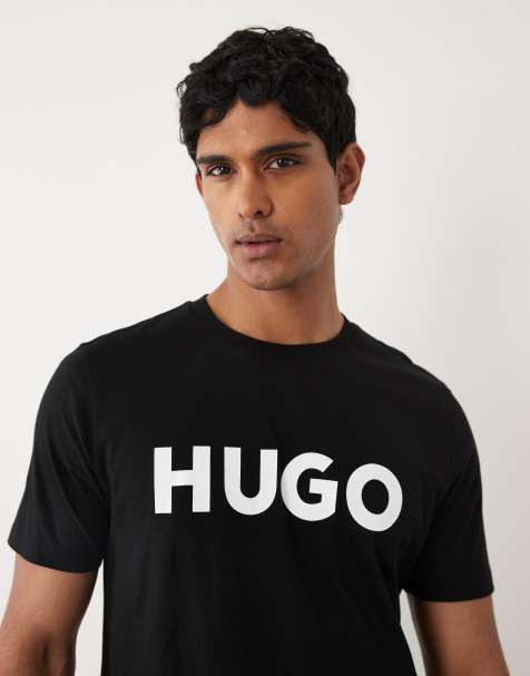 HUGO Red - Dulivio - Camiseta negra con logo - view 1