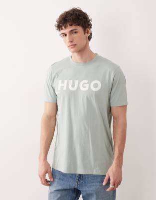 Dulivio - T-Shirt in Hellgrün mit Logo auf der Vorderseite Grün XL