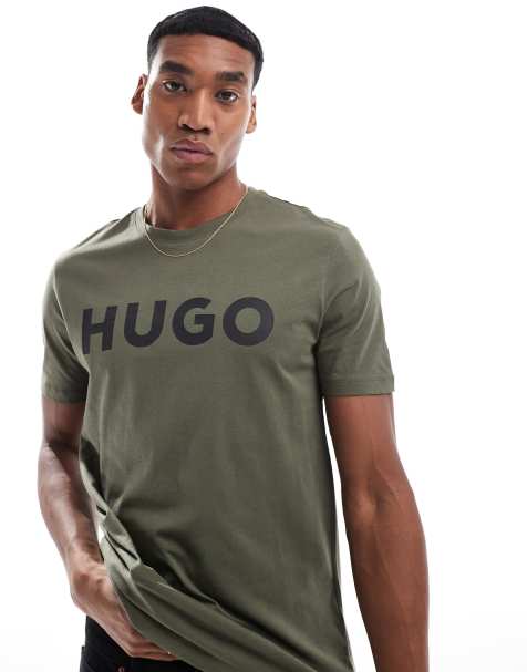 HUGO Red dulivio t-shirt in khaki - view 1
