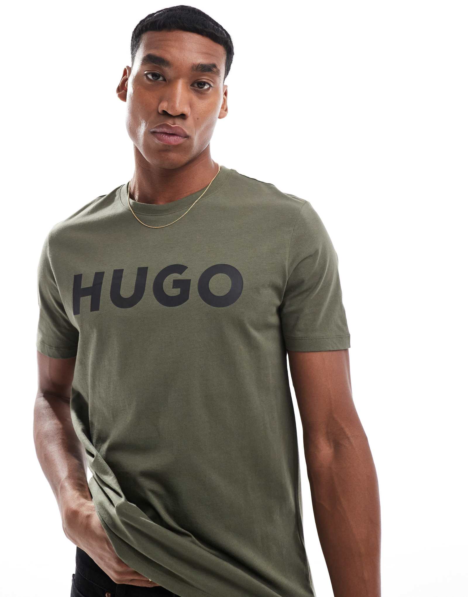 Футболка HUGO Red dulivio цвета хаки
