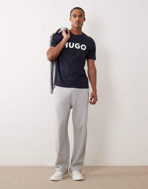 HUGO Red Dulivio t-shirt in navy, 2 of 5