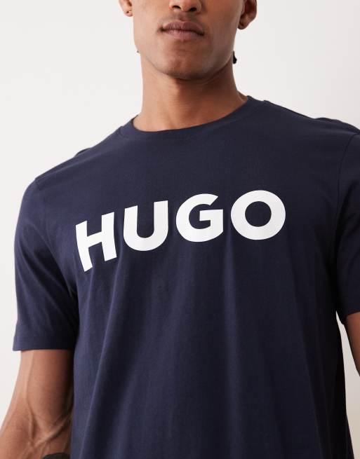 HUGO Red Dulivio t-shirt in navy, 3 of 5