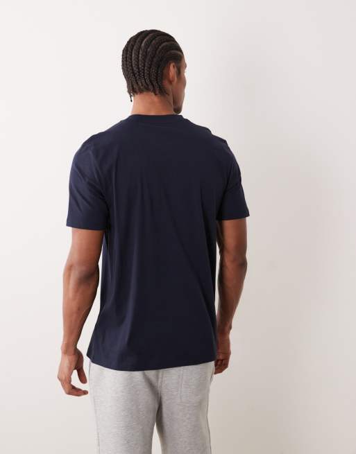 HUGO Red Dulivio t-shirt in navy, 4 of 5