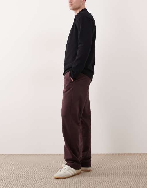 HUGO Red - Dumrulo - Joggingbroek met logo in dezelfde tint in bordeauxrood, 3 van 5
