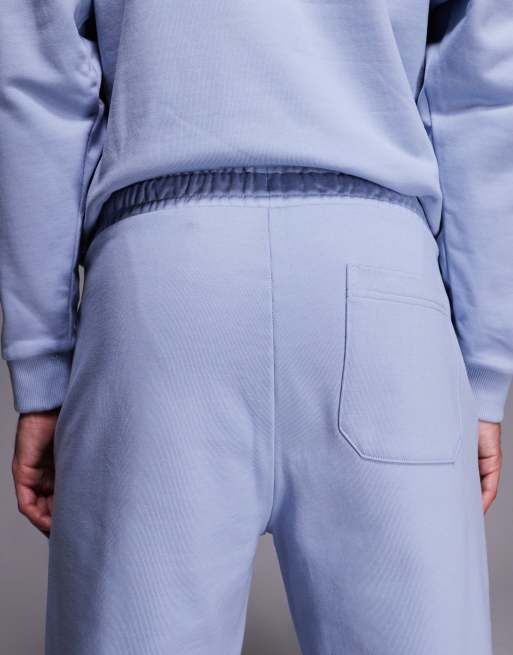 HUGO Red - Dumrulo - Lyseblå joggingbukser med tone-i-tone logo - Del af sæt, 5 af 5