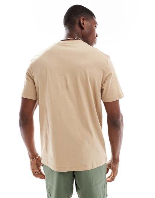 Hugo Red Dusplit t-shirt in beige, 2 of 4