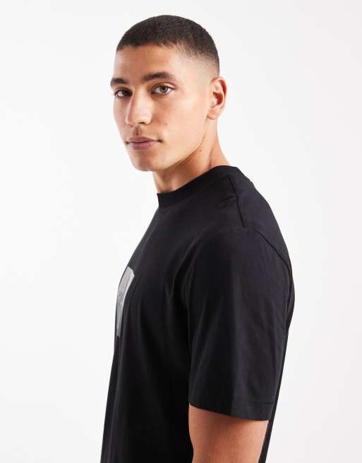 Hugo Red Dusplit t-shirt in black, 4 of 5