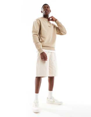 Hugo Red Dusplited Sweatshirt In Neutral