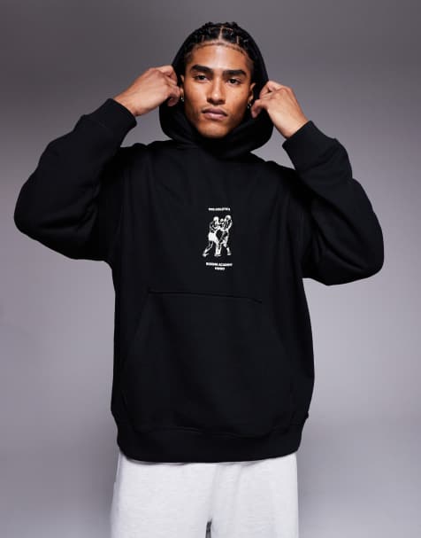 Hugo Red Duwrestie hoodie in black - view 1