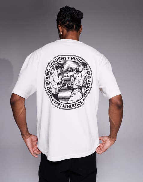 HUGO Red - Dwresto - Hvid T-shirt - view 1