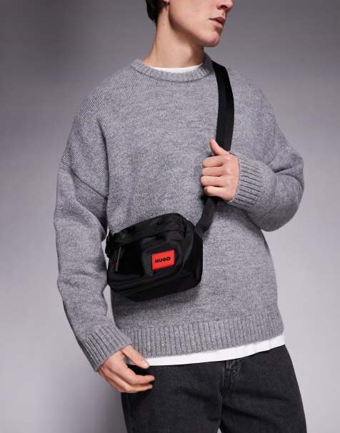 HUGO RED - Ethon - Crossbody-tas met logolabel in zwart - view 1