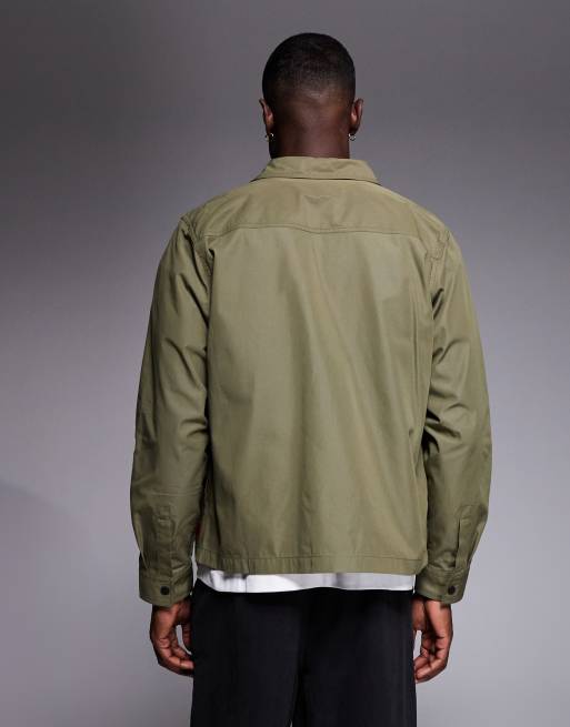 HUGO Red – Evalom – Zielona koszula wierzchnia oversize, 3 z 5