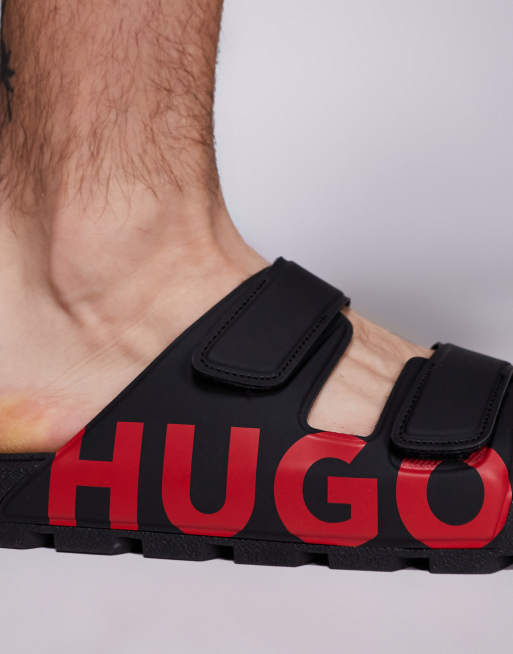サンダル HUGO Men Sandals Red 50543722 610 Sandals in Red by HUGO BOSS | Men
