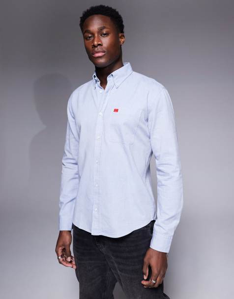HUGO Red - Evito - Camicia slim blu - view 1