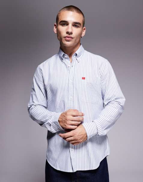 HUGO Red - Evito - Chemise ajustée - Bleu - view 1